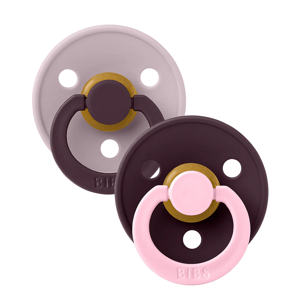 Bibs | Fopspeen T1 Studio Fusion Dusky Lilac/Plum Mix 0-6m 2-pack