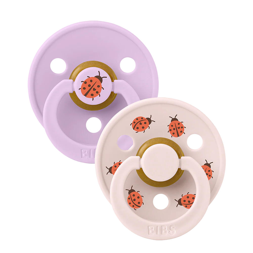 Bibs | Fopspeen T2 Studio Colour Ladybug Violet Sky/Petal 6-18m 2-pack
