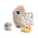 Done By Deer | Activiteitenknuffel Hide&Seek Activity Toy Clucky Sand