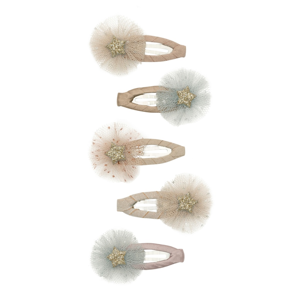 Mimi & Lula | Haarspeld Mini Tulle Clic Clacs 5-pack
