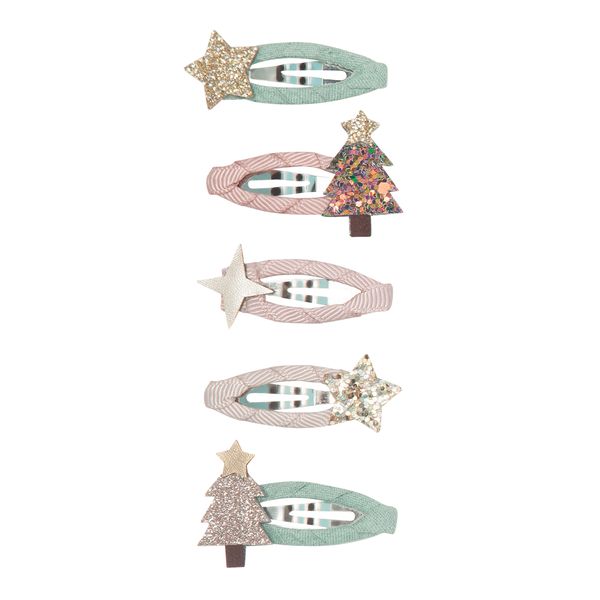 Mimi & Lula | Haarspeld X-mas Tree Mini Clips 5-pack