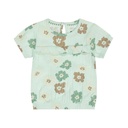 Dirkje | T-shirt Girls Flower Power Light Aqua