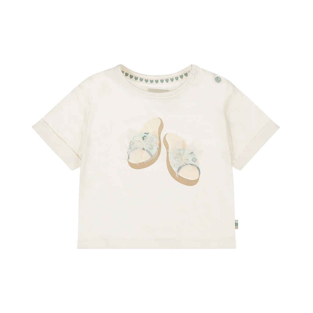 Dirkje | T-shirt Girls Flower Power Off White