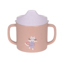 Laessig | Drinkbeker Tiny Team Cat Sippy Cup PP/Cellulose Roze/Paars150ml
