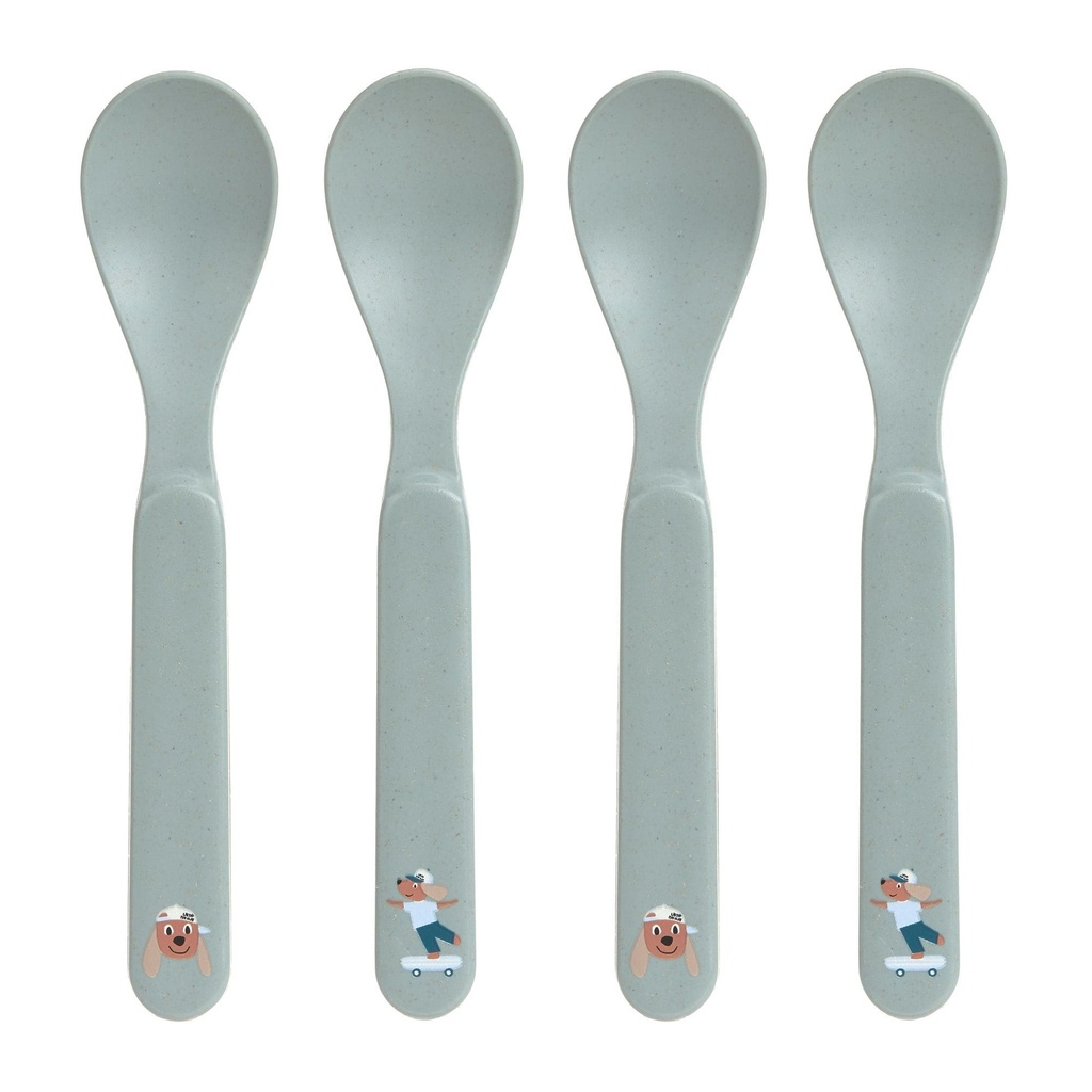 Laessig | Lepel Tiny Team Dog PP/Cellulose Blauw 4-pack