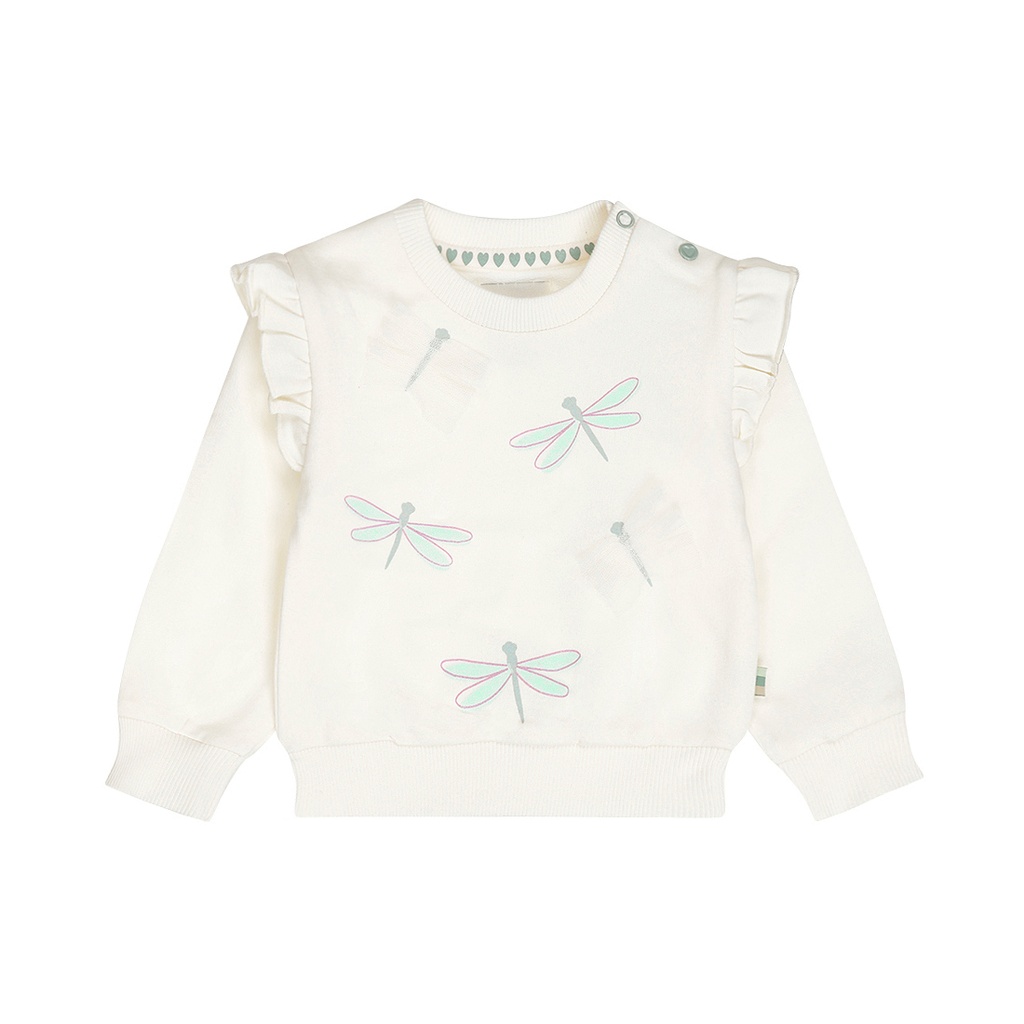 Dirkje | Pull Girls Flower Power Off White