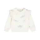 Dirkje | Pull Girls Flower Power Off White