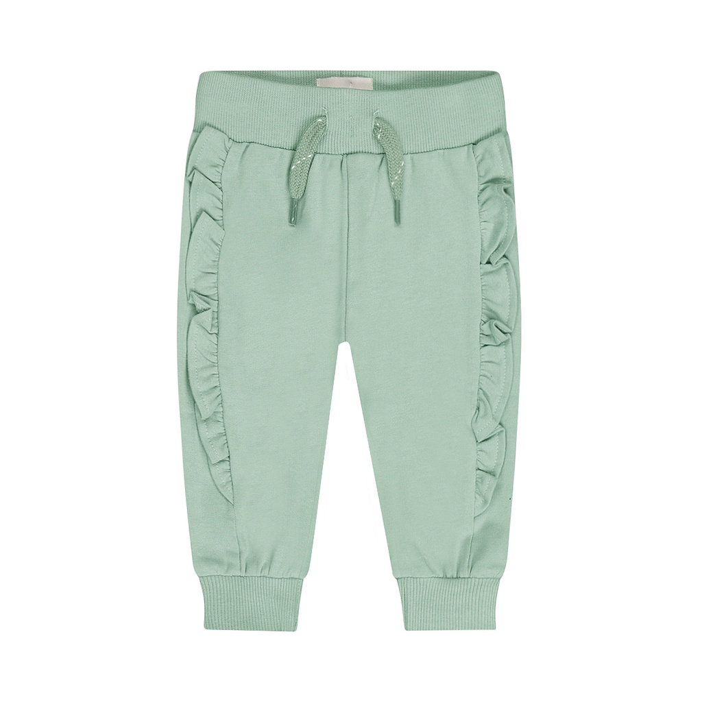 Dirkje | Broek Girls Flower Power Aqua Green