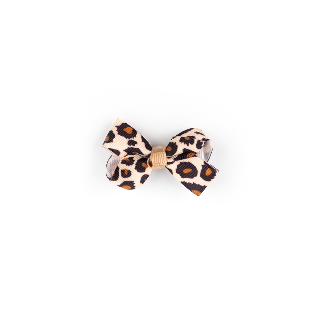  Busy Lizzie | Haarspeld Mini Bow Leopard