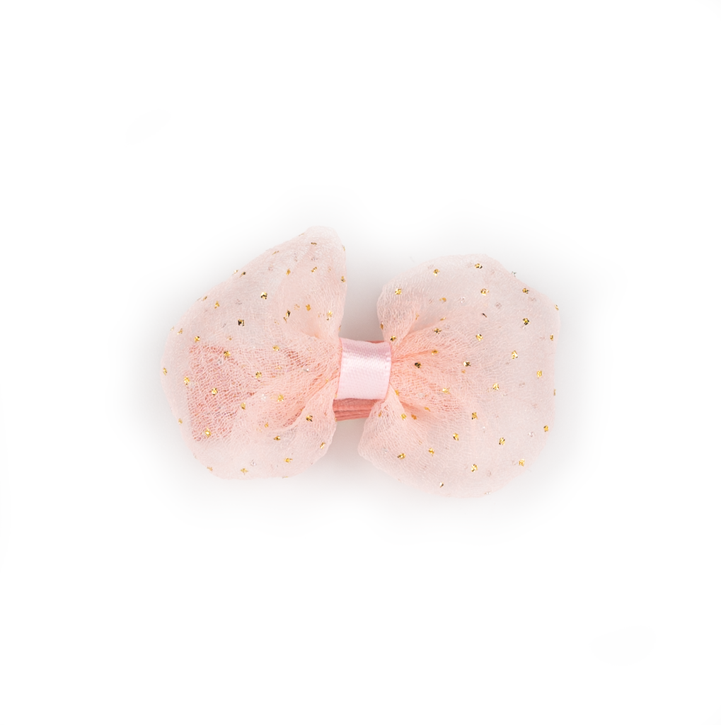  Busy Lizzie | Haarspeld Bow Dots Pink