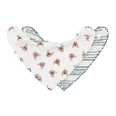 Laessig | Spuugdoekje Tiny Team Dog Cowl-Neck Drukknopensluiting 2-pack