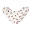 Laessig | Spuugdoekje Tiny Team Cat Cowl-Neck Drukknopensluiting 2-pack