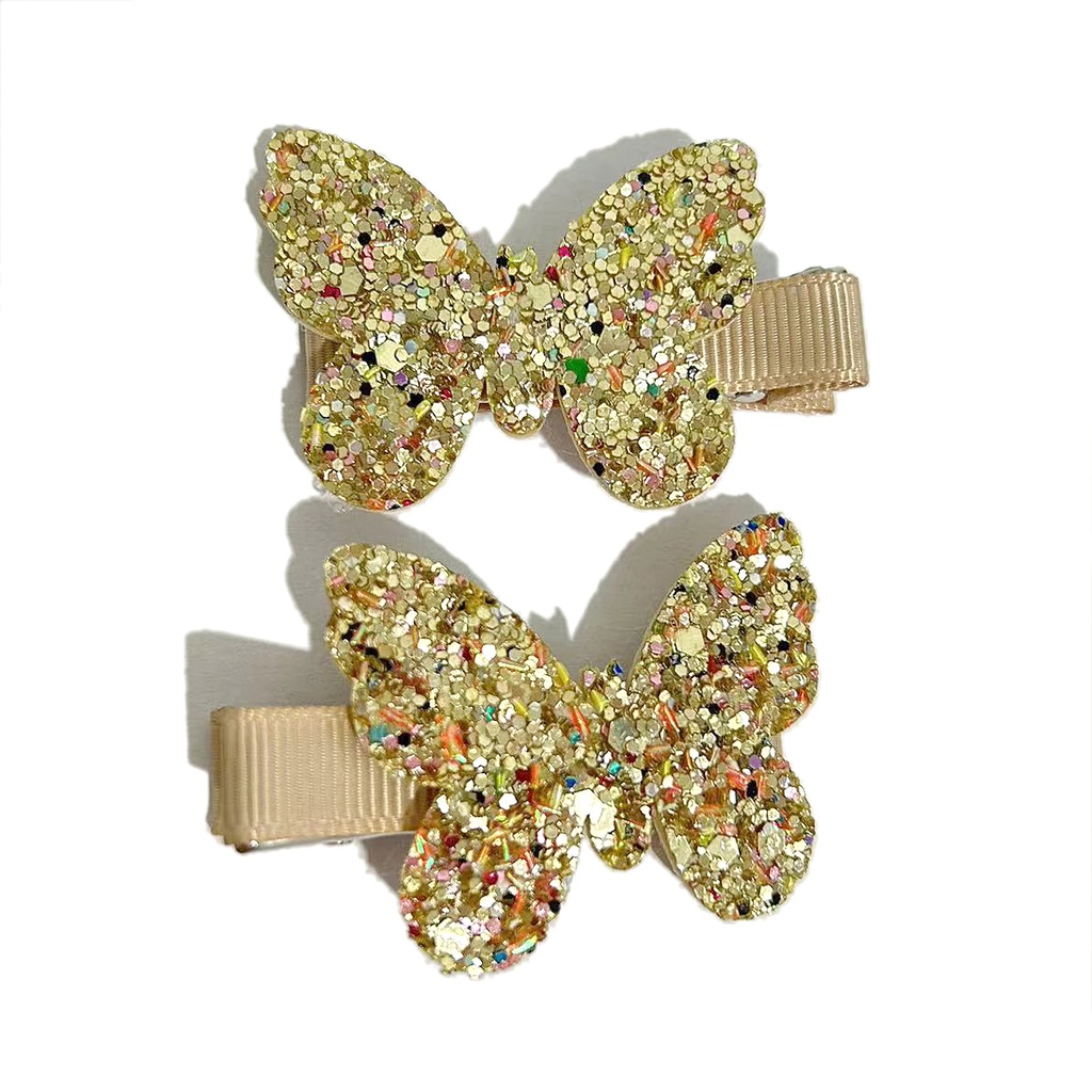  Busy Lizzie | Haarspeld Butterflies Glitter 2-pack