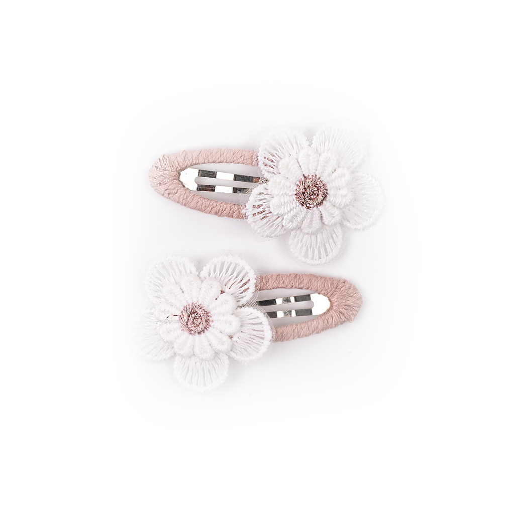  Busy Lizzie | Haarspeld Flower Pink 2-pack