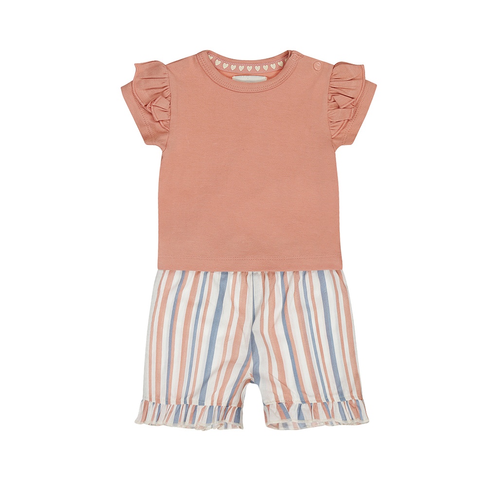 Dirkje | Outfit Girls Ladybug Light Pink 2-delig