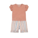 Dirkje | Outfit Girls Ladybug Light Pink 2-delig
