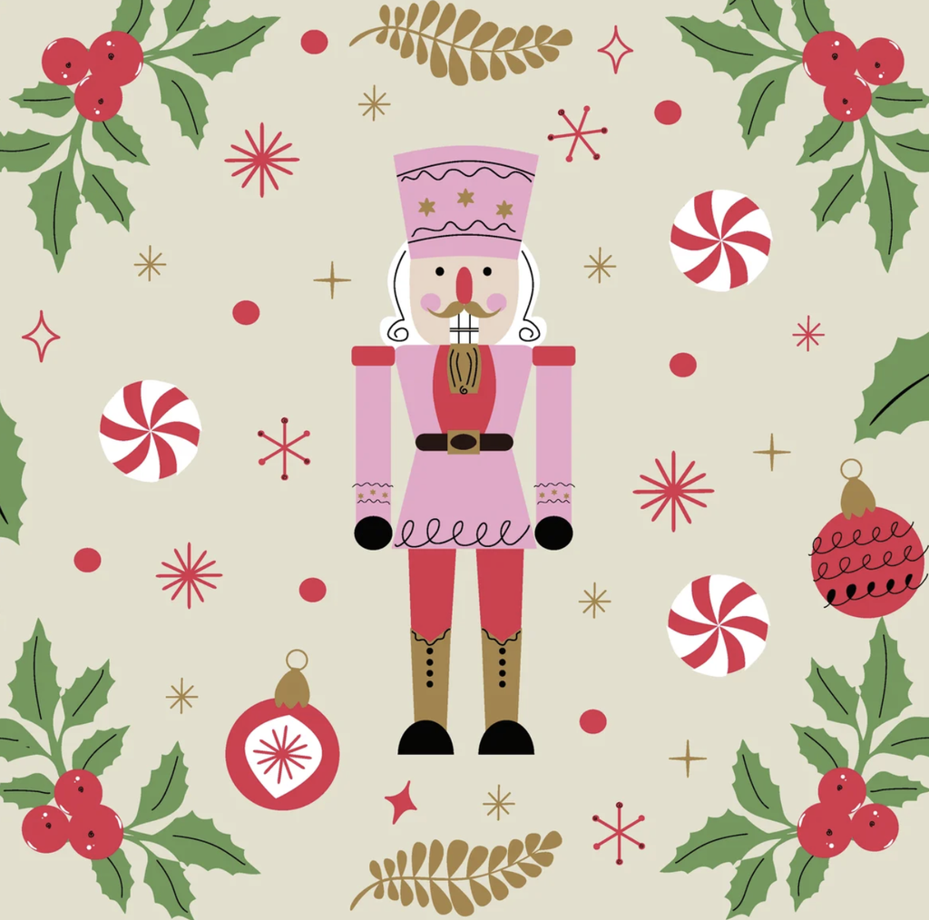 Duni | Servetten Nutcracker Holiday 3-laags 33x33cm 20-pack