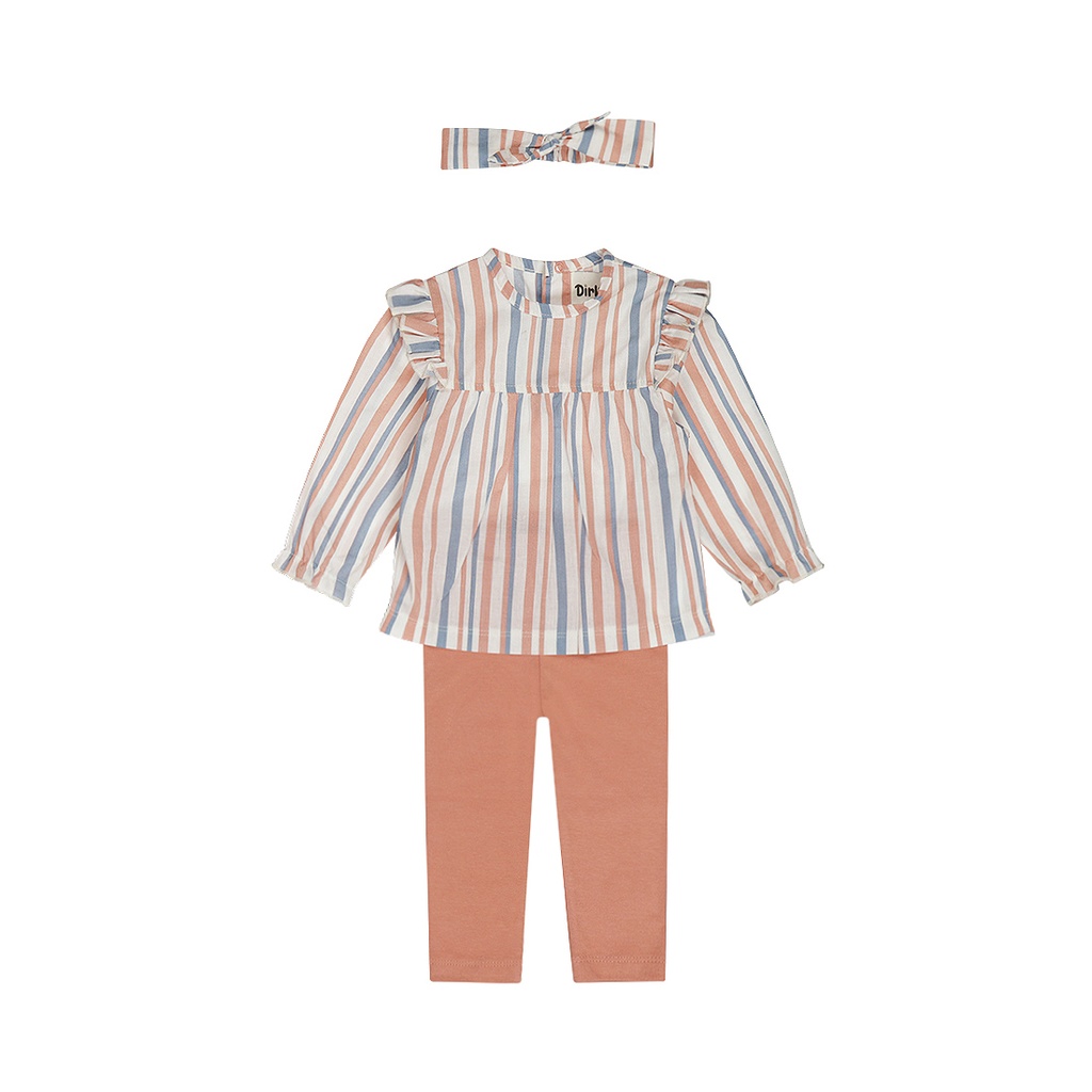 Dirkje | Outfit Girls Ladybug Light Pink 3-delig