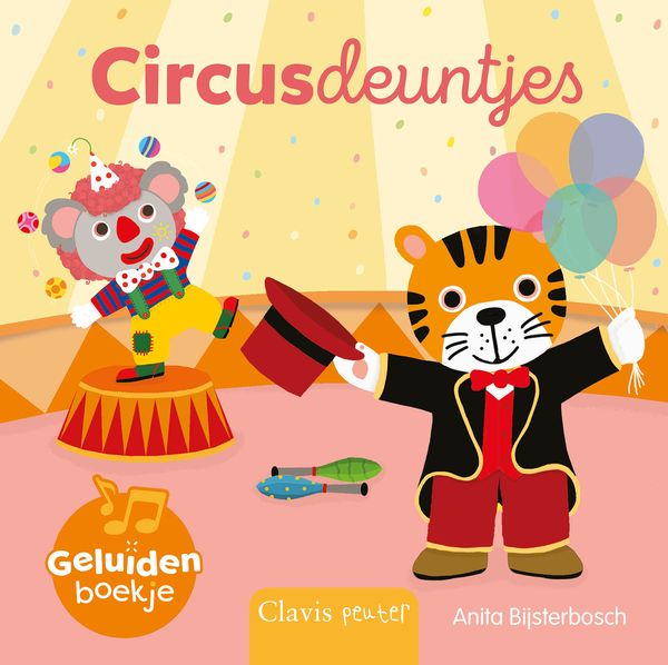 Clavis | Boek Circusdeuntjes Geluidenboekje - Anita Bijsterbosch