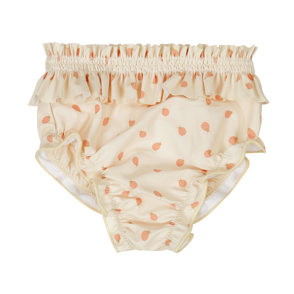 Dirkje | Zwemslip Girls Ladybug Off White