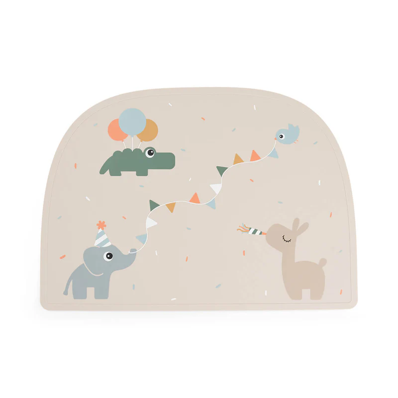 Done by Deer | Placemat Celebration Sand Siliconen Ecru 38x26,5cm