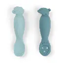 Done by Deer | Lepel Tiny Farm Blue Learning Spoon Blauw 