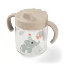 Done By Deer | Drinkbeker Celebration Sand Handvaten Drinktuit Learning Spout Ecru