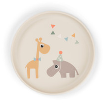 Done By Deer | Plat Bord Celebration Sand Foodie Plate Ecru