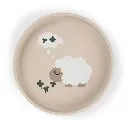 Done By Deer | Plat Bord Tiny Farm Stick&Stay Plate Siliconen Ecru