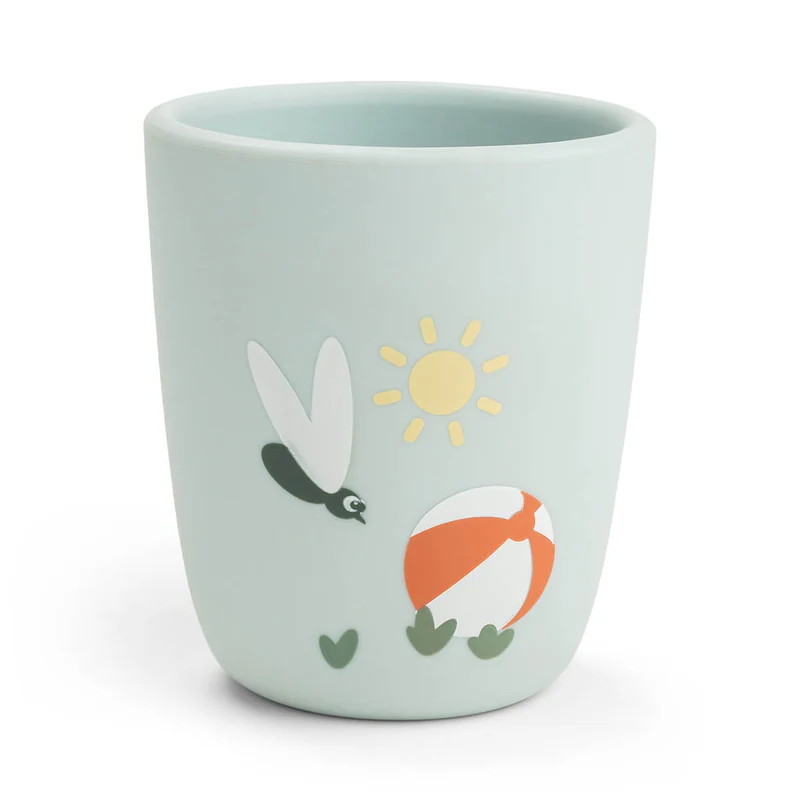Done by Deer | Drinkbeker Mini Mug Playground Blue  Siliconen Blauw