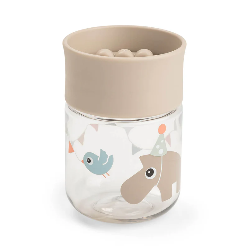 Done by Deer | Drinkbeker Celebration Sand Learning Cup 360° Ecru