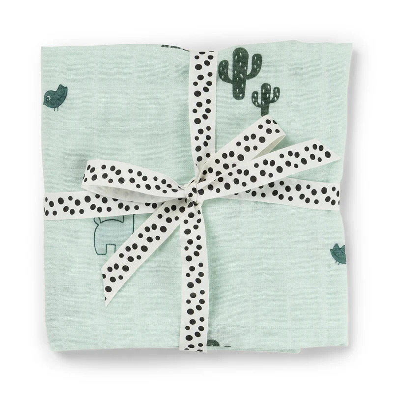Done by Deer | Tetra Doek Lalee Blauw 120x120cm
