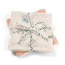 Done by Deer | Tetra Doek Celabration Burp Cloth Roze 65x65cm 2-pack