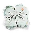 Done by Deer | Tetra Doek Celebration Burp Cloth Blauw 65x65cm 2-pack