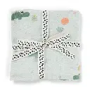 Done by Deer | Tetra Doek Celabration Blauw 120x120cm
