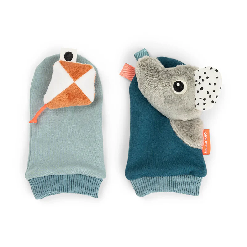 Done by Deer | Rammelaar Playground Blue Sokken Rattle Socks
