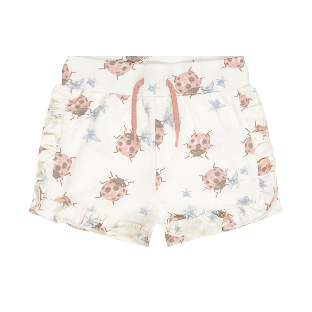 Dirkje | Short Girls Ladybug Off White