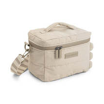 Done By Deer | Koeltas Croco Sand Quilted Insulated Bag Ecru 23x15x18cm