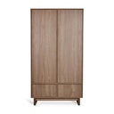 Quax | Kast Kyo 2-deurs Walnut 110x58x189cm