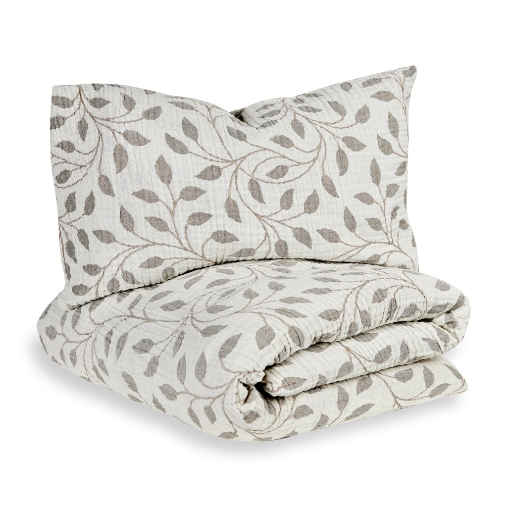 Quax | Donsovertrek Leaf Natural Colection vr Bed140x70cm 