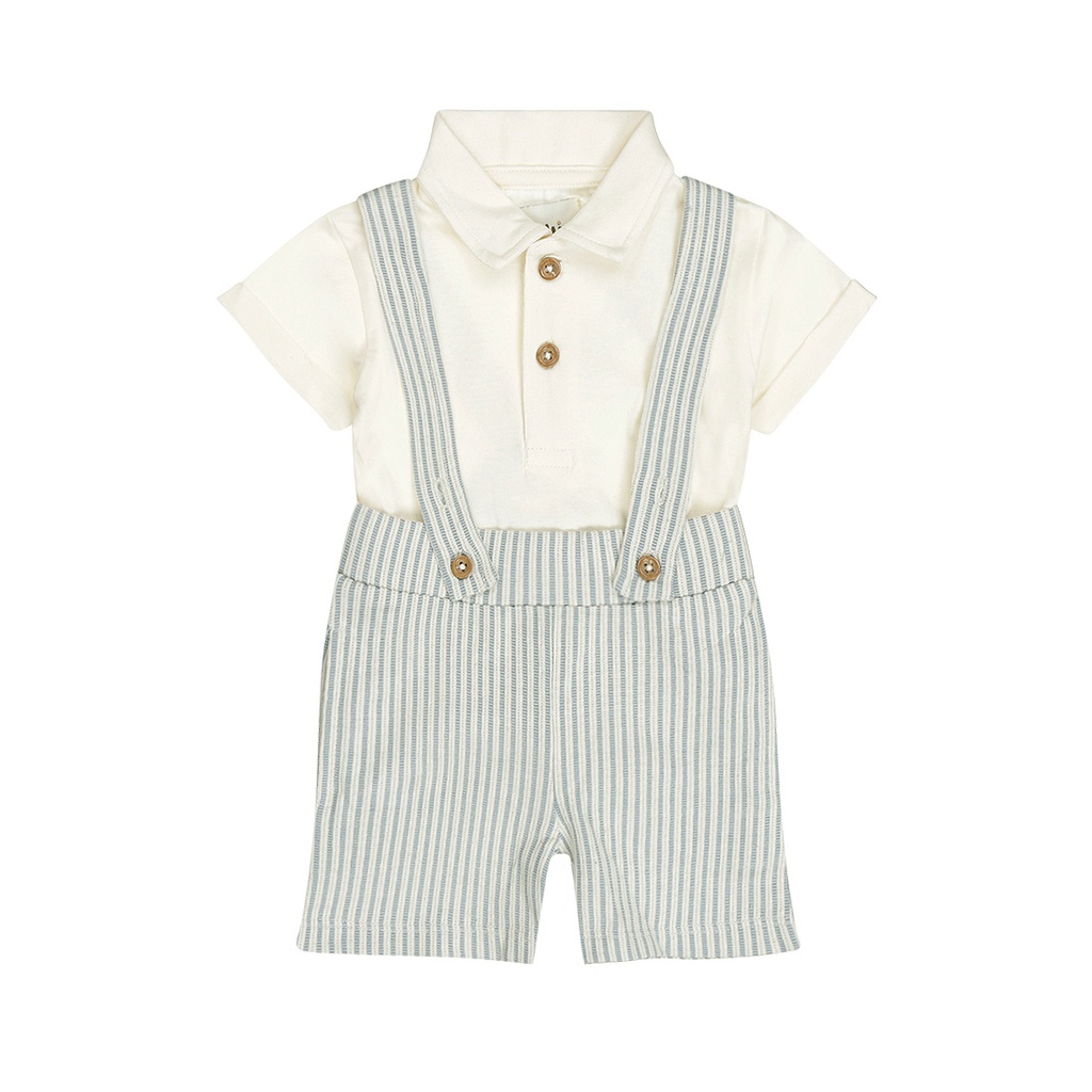 Dirkje | Outfit Boys Safari Trip Blue 2-delig