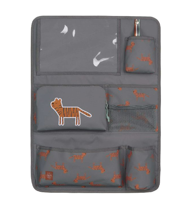 Laessig | Organsiser vr in de Wagen Safari Tiger Grijs 44x60cm