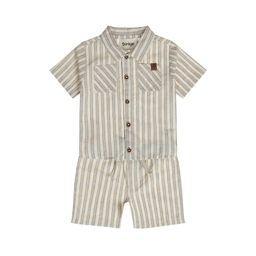 Dirkje | Outfit Boys Paradise Off white 2-delig 