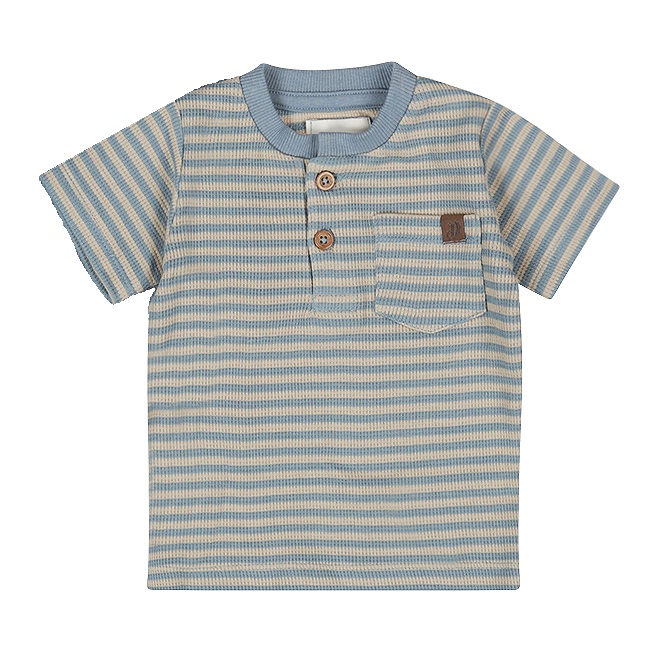 Dirkje | T-shirt Boys Safari Trip Stripes Blue