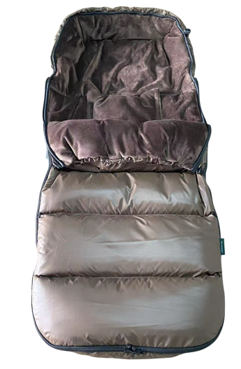 Kong.Walther | Voetenzak vr Wandelwagen Puffer Chocolate Brown