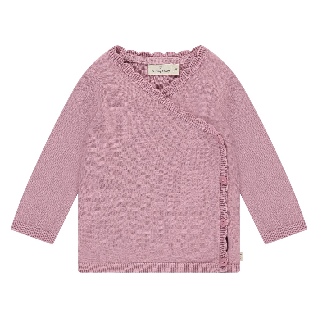 A Tiny Story | T-shirt Girls Overslag Longsleeve Rouge
