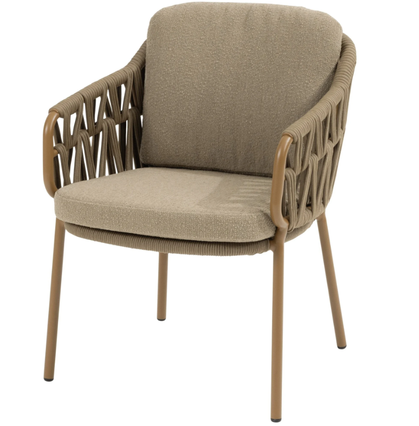4SO | Tuinstoel Biarritz Dining Chair Amber met 2 Kussens