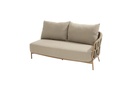 4SO | Lounge Zetel Biarritz 2,5 Seater Bench 2,5 Zit Linker Arm Amber met 3 Kussen 
