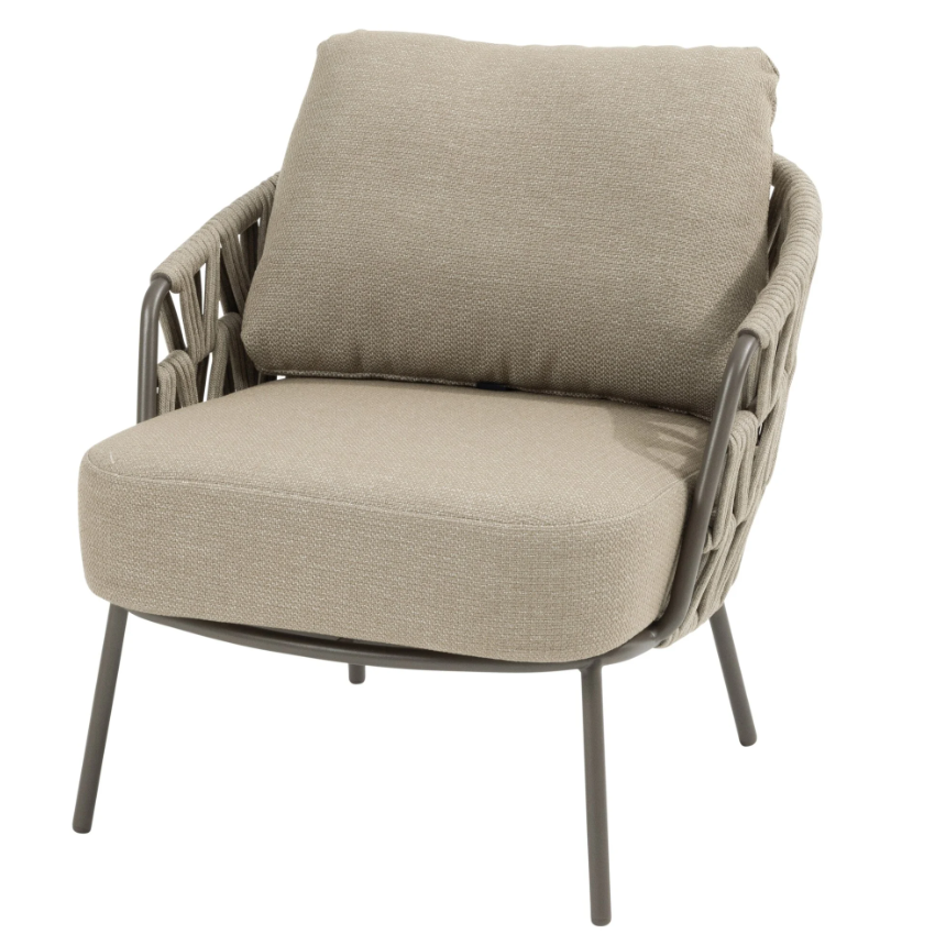 4SO | Tuinstoel Mallorca Low Dining Chair Terre met 2 Cushions 