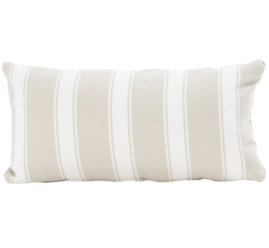 4SO | Kussen Boucle Stripe Cream 30x60cm